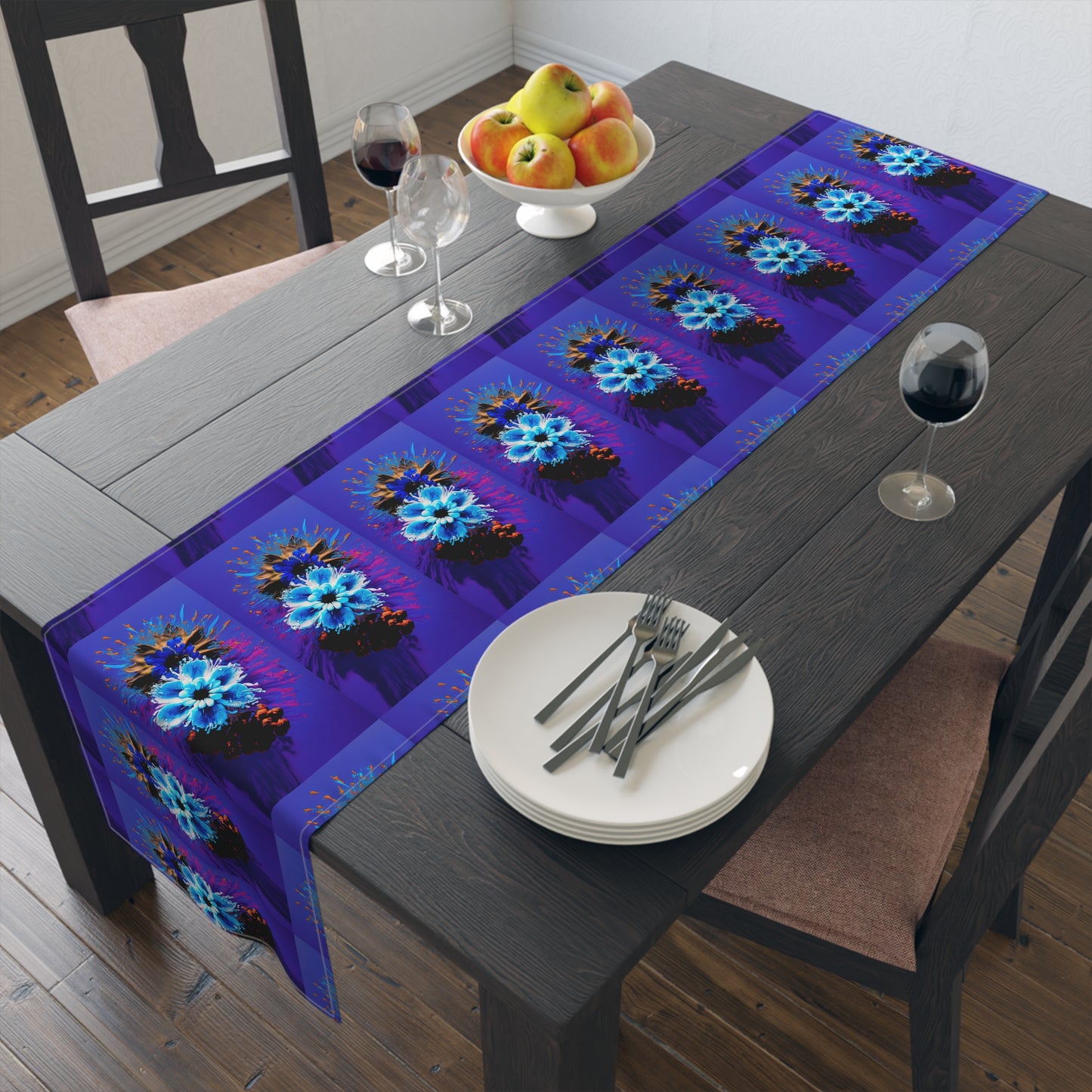 Burst of Flowers (Limited Design) - Table Runner (Cotton, Poly)