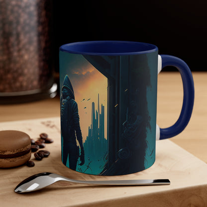 AI Guardians Book Cover - Accent Coffee Mug, 11oz