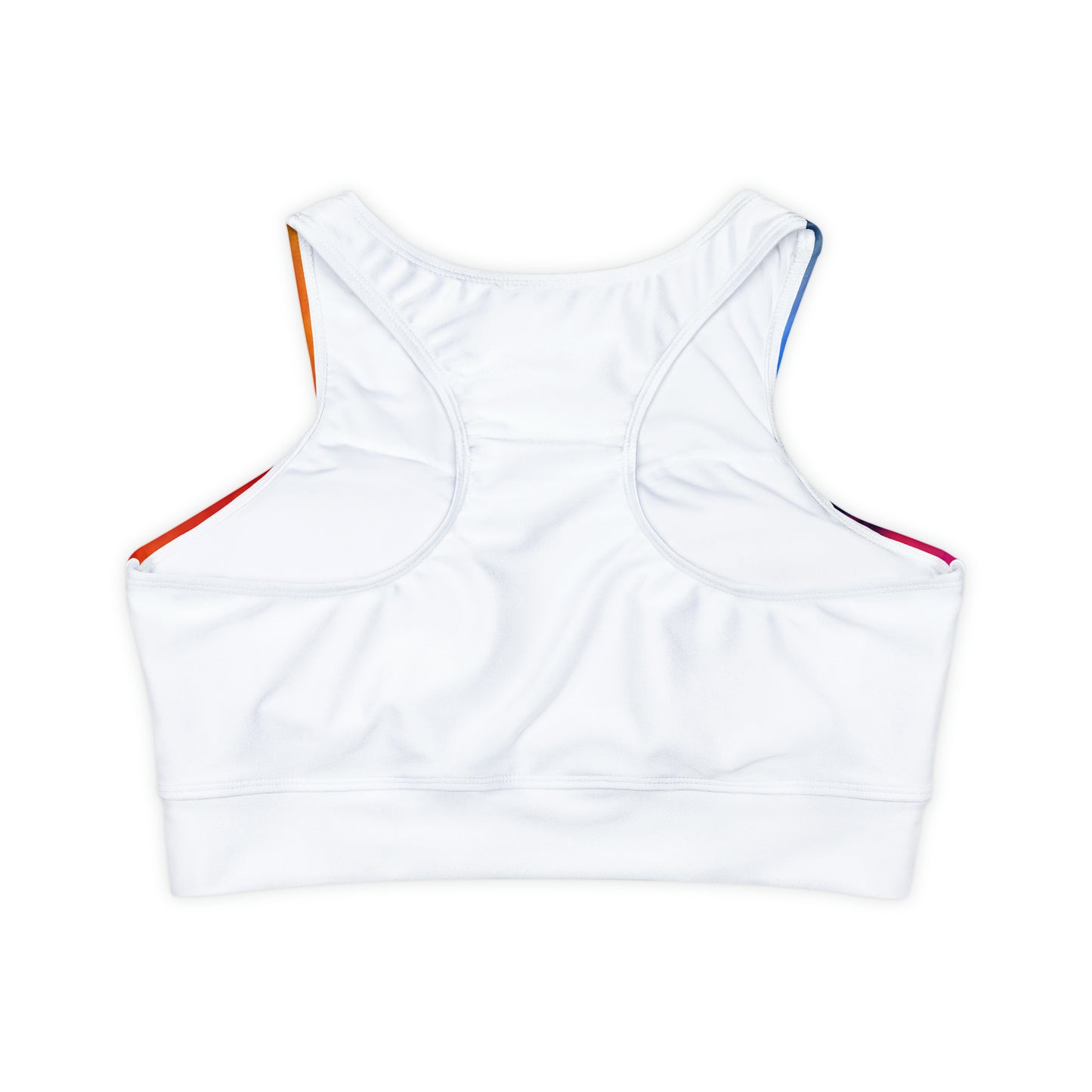 Burst of Colors - Fully Lined, Padded Sports Bra (AOP)