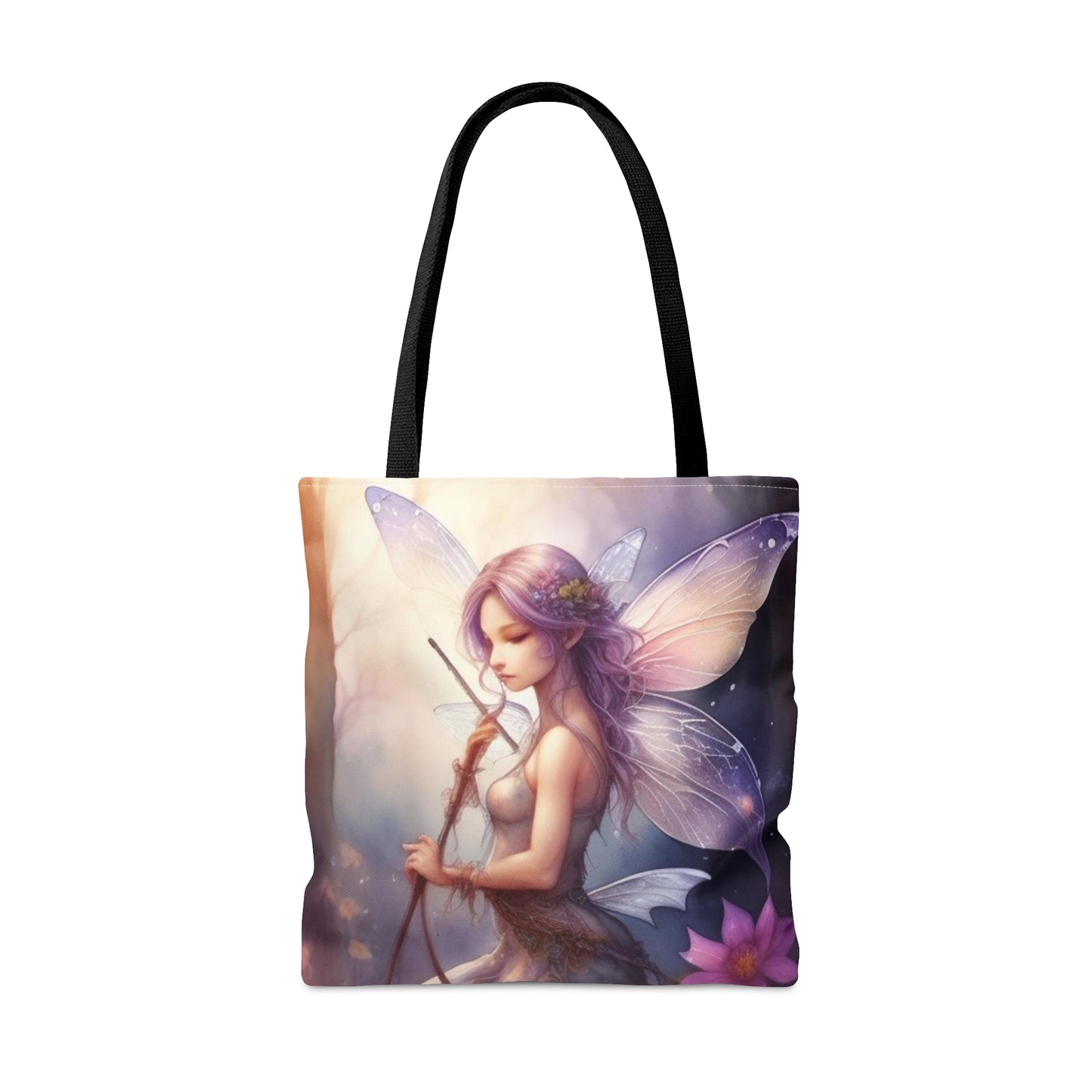 "Seraphic Whispers" - a soul-soothing image of celestial grace" - Tote Bag (AOP)