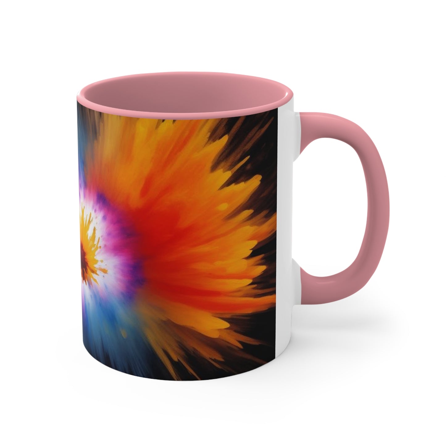 Burst of Colors -  Part of (Shahriar Collection)  - Accent Coffee Mug, 11oz