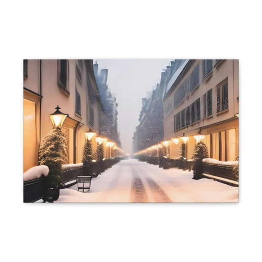 Paris in the Winter -Canvas Gallery Wraps