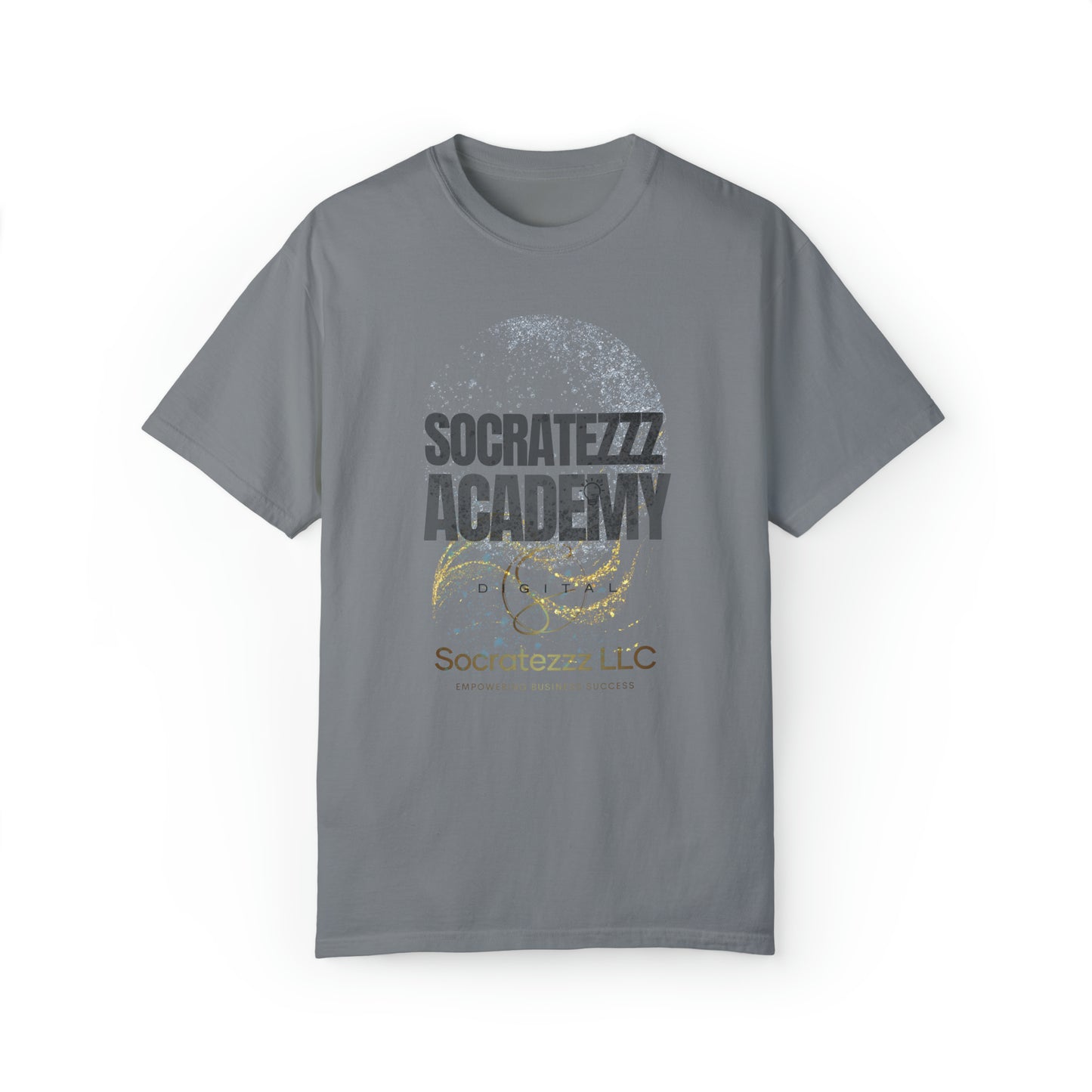 Socratezzz Academy - Unisex Garment-Dyed T-shirt
