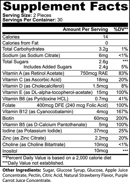 Multivitamin Bear Gummies (Adult)