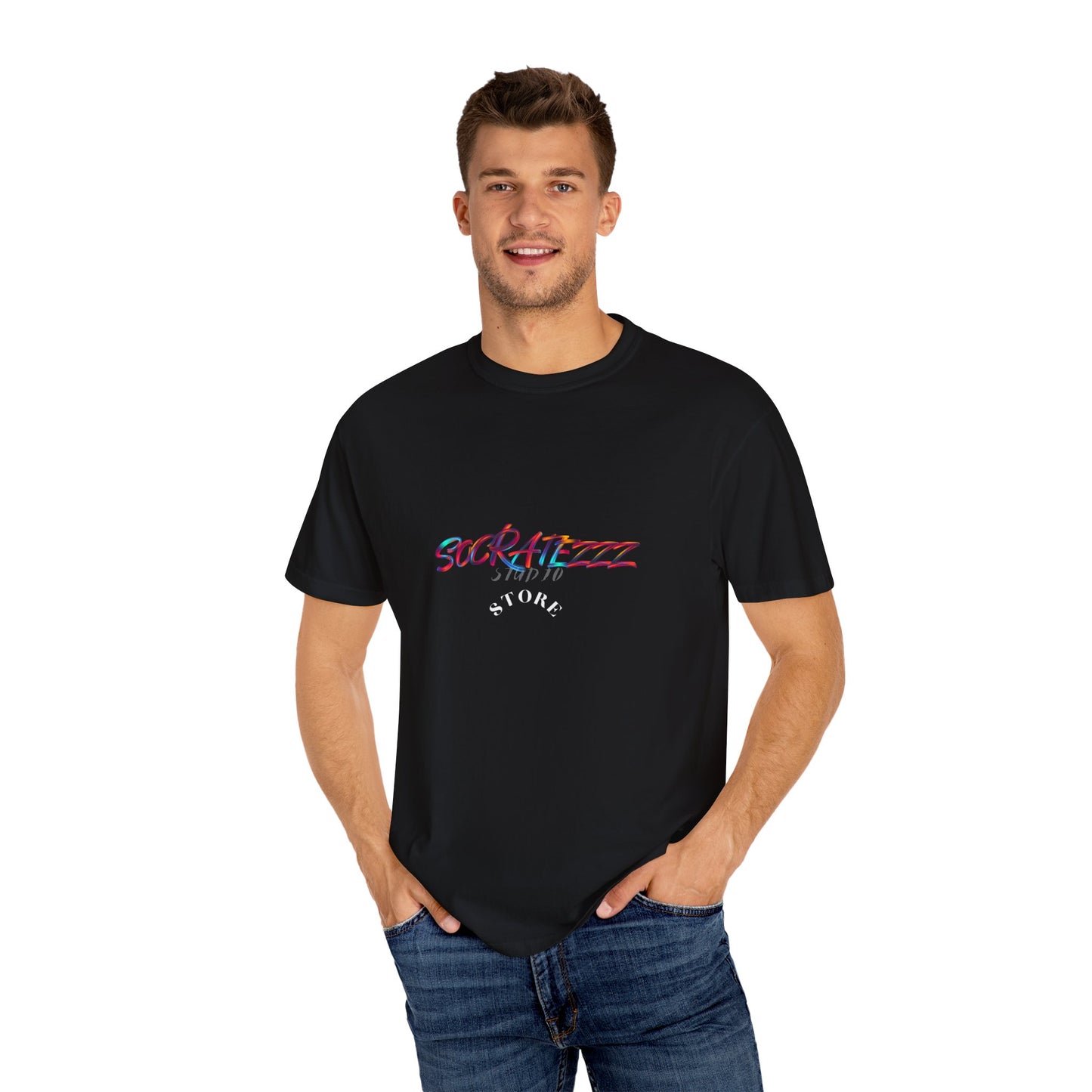 Socratezzz is an Attitude - Unisex Garment-Dyed T-shirt