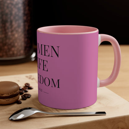 Women Life Freedom Purple - Accent Coffee Mug, 11oz