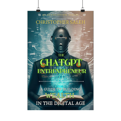 ChatGPT Entrepreneur Book Cover - Matte Vertical Posters