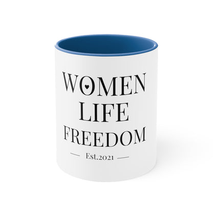 Women Life Freedom Purple - Accent Coffee Mug, 11oz