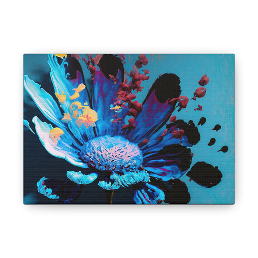 Flower Bursting with the Blues - Canvas Gallery Wraps