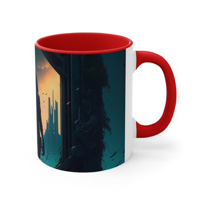 AI Guardians Book Cover - Accent Coffee Mug, 11oz