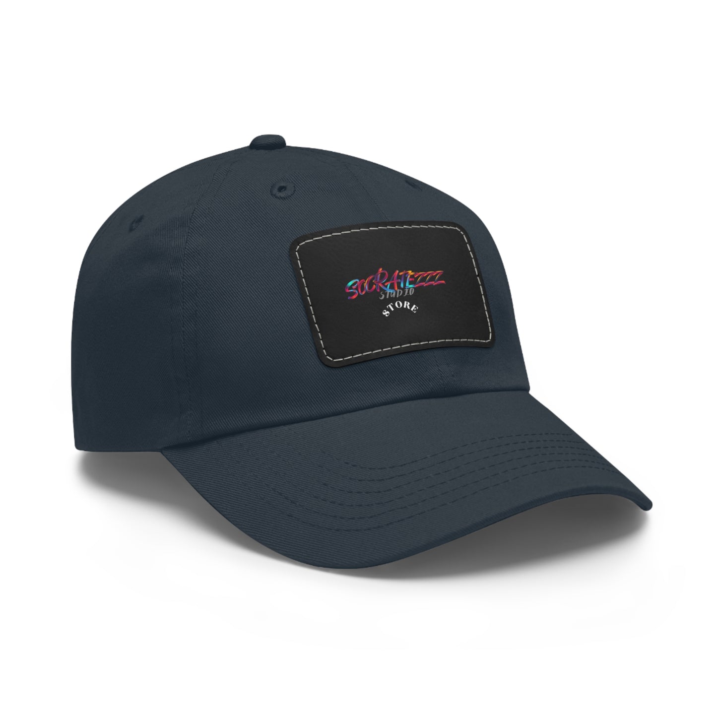 Socratezzz - Dad Hat with Leather Patch (Rectangle)