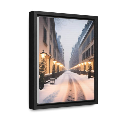 Paris in the Winter time - Gallery Canvas Wraps, Vertical Frame